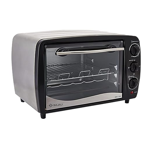 Bajaj Majesty 1603 TSS 16L Oven Toaster Griller (16 Litres OTG) Baking & Grilling Accessories, Oven for Kitchen with Stainless Steel Body, 2 Year Warranty, Black & Silver Bajaj Majesty 1603 TSS 16L Oven Toaster Griller (16 Litres OTG) Baking & Grilling Accessories, Oven for Kitchen with Stainless Steel Body, 2 Year Warranty, Black & Silver